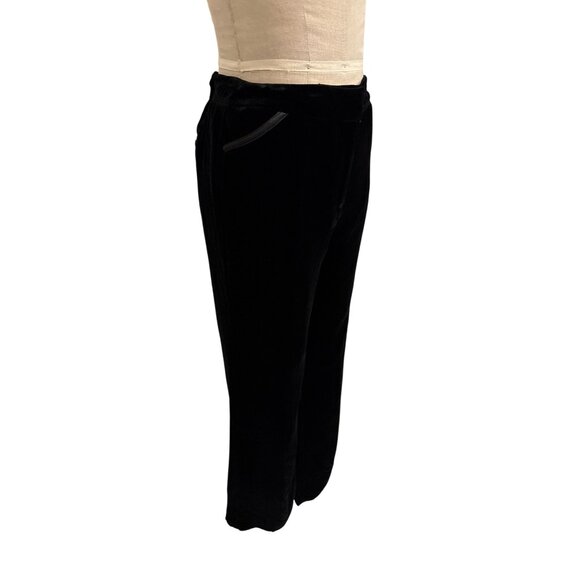 Vintage Mac and Jac Black Velvet Pants Size 10 Rayon & Silk Blend With Pockets - Picture 2 of 11